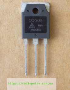 tranzistor cs20n65 to 3p