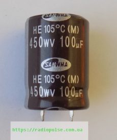 kondensator 100uf 450v 105grad