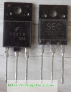 tranzistor 2sd5072 original demontazh
