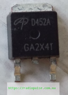 tranzistor aod452 aod452a