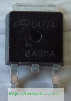 tranzistor aod472 d472 aod472a