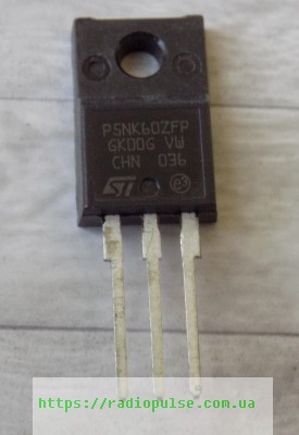 tranzistor stp5nk60zfp