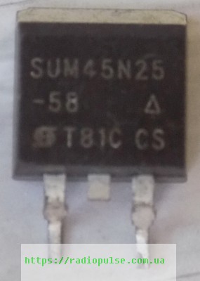 tranzistor sum45n25