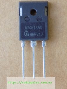 tranzistor h20r1353 demontazh