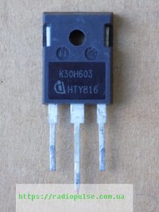 tranzistor k30h603 demontazh