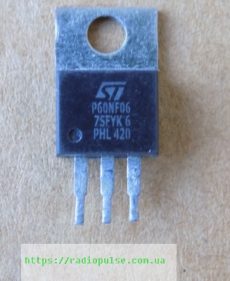 tranzistor stp60nf06 p60nf06
