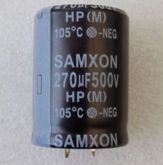 elektrolitychnyj kondensator 270uf 500v 105grad