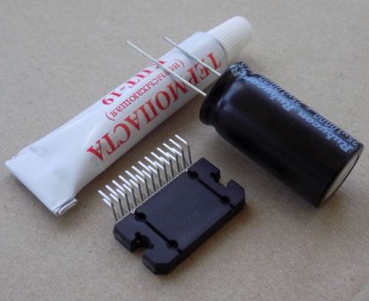 mikroshema tda7851l 10000uf 25v rubycon termopasta 4